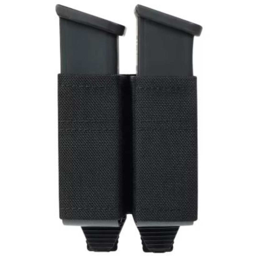 Universal Pistol MagazineUniversal Pistol Magazine Holster - DualDual magazine holster with MOLLE attachments. Fits most double stack pistol cartridge magazinesRange Gear